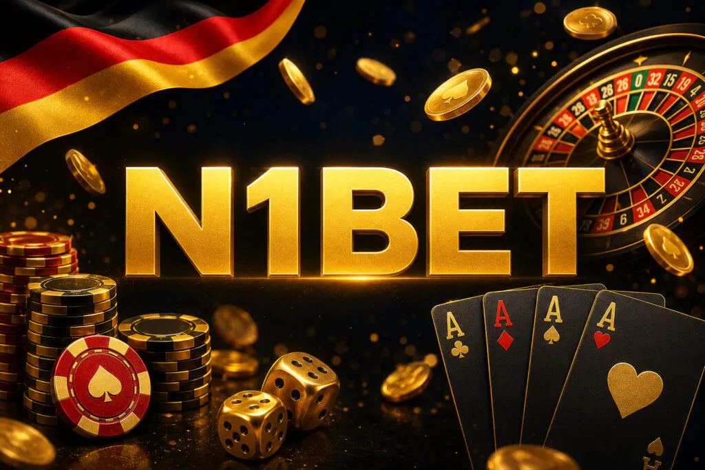 Hauptbanner der Startseite auf der offiziellen Website des N1Bet Casino in Deutschland – n1bett.de